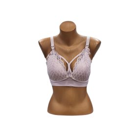   Ouno 590036 - Szivacsos Csipkés Szoptatós Melltartó Mályvalila