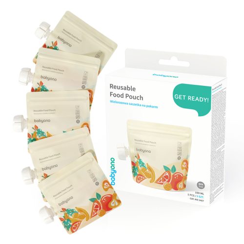 BabyOno 1467 - Ételtároló Tasak 5db – Zsebi Baba Shop