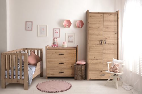 Klups Little Sky - Amelia II Tölgy 60 x 120 kiságy – babaágy 4. kép