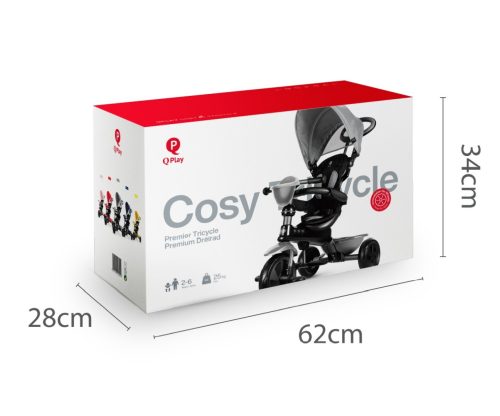 Milly Mally Qplay Tricikli Cosy Black