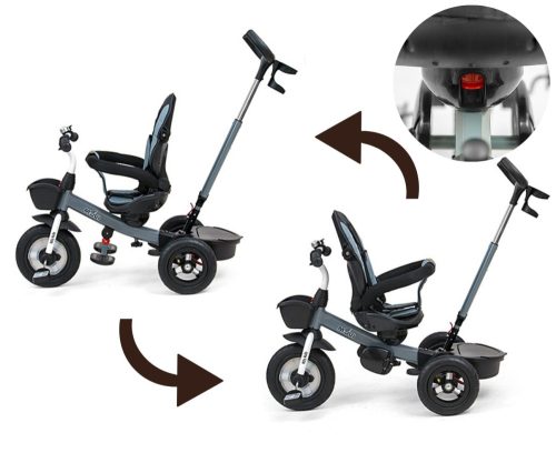 Milly Mally 2490 - Movi Tricikli Szürke 360° 5 in 1