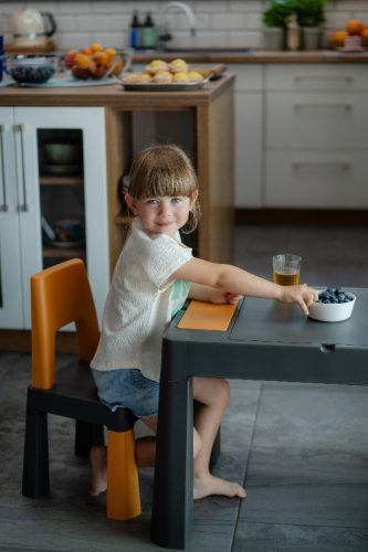 TEGA - MULTIFUN 3 in 1 Gyerek Asztal Grafit és Mustár 