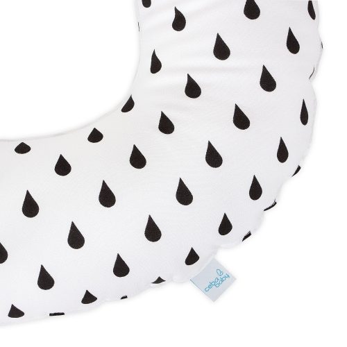 CEBA - Szülés utáni Ülőpárna - Fánk csepp fekete-fehér