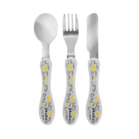 AKUKU A0103 - Gyermek evőeszközök Rozsdamentes acélból – Zsebi Baba Shop