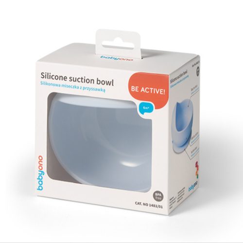 BabyOno 1481/01 -  Szilikon Tapadókorongos Tányér/Kék
