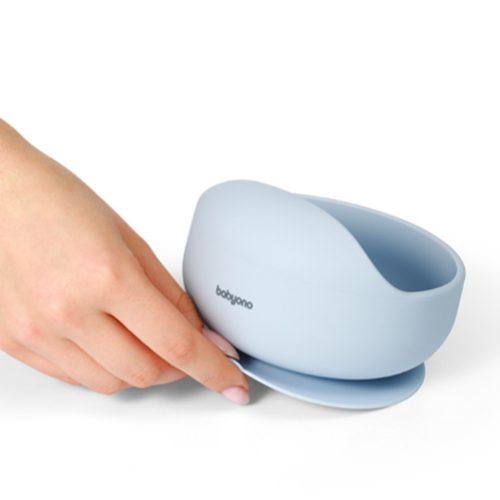 BabyOno 1481/01 -  Szilikon Tapadókorongos Tányér/Kék