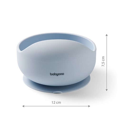 BabyOno 1481/01 -  Szilikon Tapadókorongos Tányér/Kék