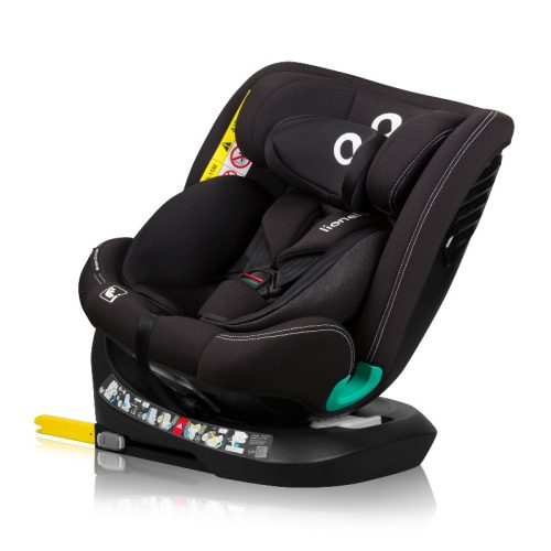 Lionelo Bastiaan One I-Size 40-150cm Autósülés - Black színű 360 °-os (isofix) 