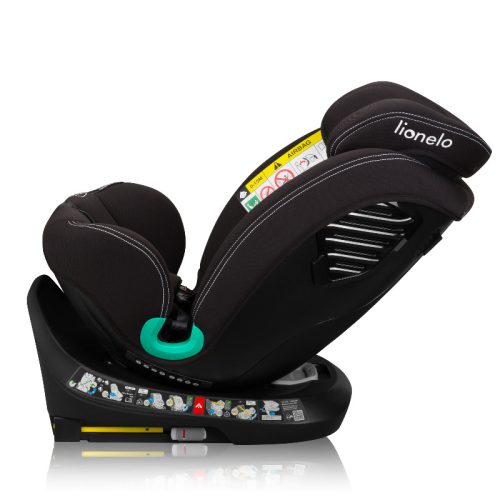 Lionelo Bastiaan One I-Size 40-150cm Autósülés - Black színű 360 °-os (isofix) 