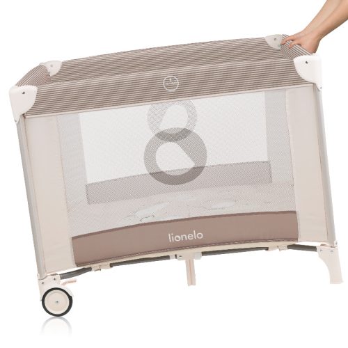 Lionelo Bonnie - Beige Sand Utazójáróka – utazóágy és járóka 4. kép