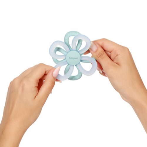 BabyOno 1596/02 - Szilikon Virág Rágóka Kék