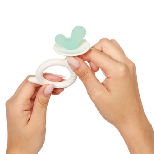 BabyOno 1597/02 - SNAIL Szilikon Rágóka Menta