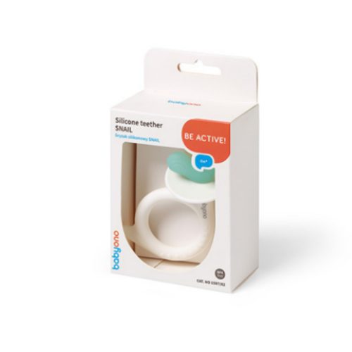 BabyOno 1597/02 - SNAIL Szilikon Rágóka Menta