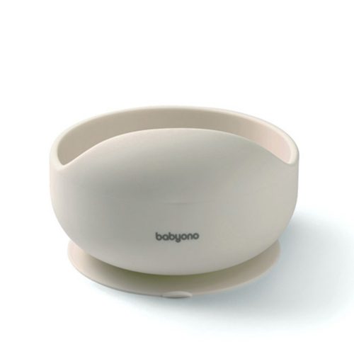 BabyOno 1481/04 -  Szilikon Tapadókorongos Tányér/Bézs