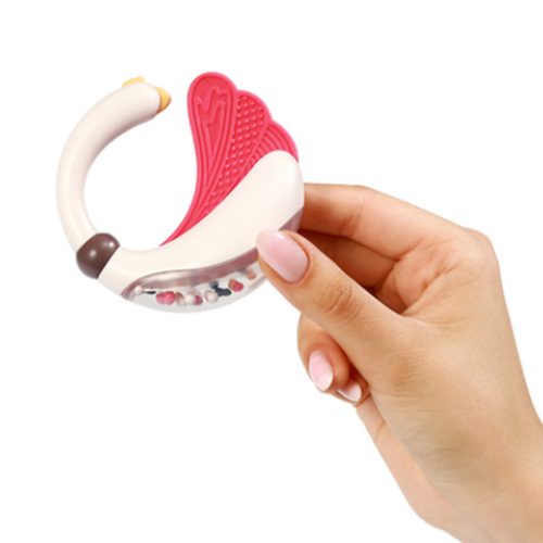 BabyOno 1593 - Csörgő rágókával Hattyú