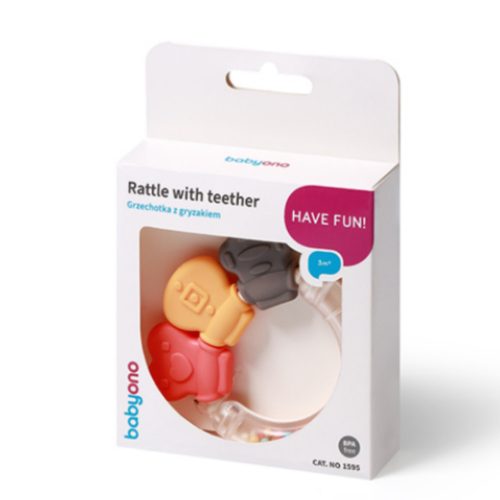 BabyOno 1595 - Csörgő rágókával