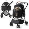 Qppet  - Bobbie Pet Black 6961 Kutya és Cica Babakocsi – babakocsi 6. kép