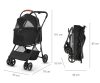 Qppet  - Bobbie Pet Black 6961 Kutya és Cica Babakocsi – babakocsi 7. kép