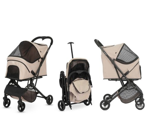 Qppet  - Pettie Pet Beige 6960 Kutya és Cica Babakocsi – babakocsi 5. kép