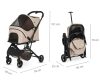Qppet  - Pettie Pet Beige 6960 Kutya és Cica Babakocsi – babakocsi 7. kép