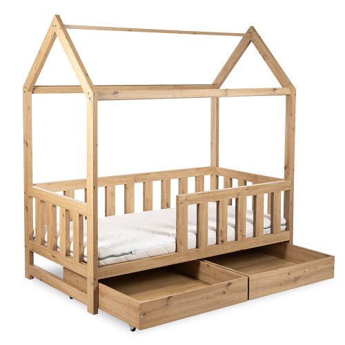 Klups Little Sky - Liv Házikó ágy Tölgy160 x 80