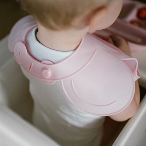 BabyOno 1639/02 - Szilikon Előke Állítható Rózsaszín