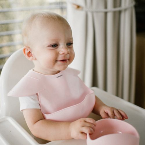 BabyOno 1639/02 - Szilikon Előke Állítható Rózsaszín