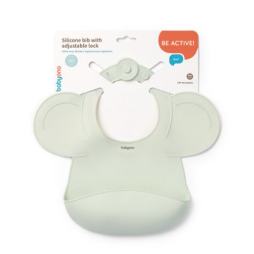 BabyOno 1639/03 - Szilikon Előke Állítható Menta