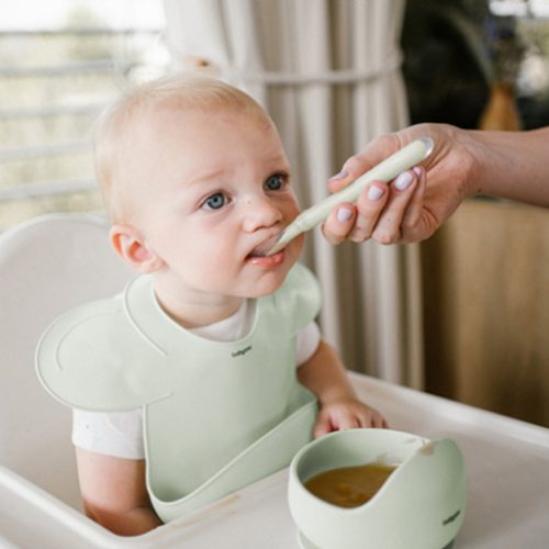 BabyOno 1639/03 - Szilikon Előke Állítható Menta