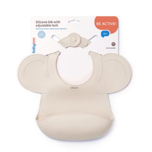 BabyOno 1639/04 - Szilikon Előke Állítható Bézs