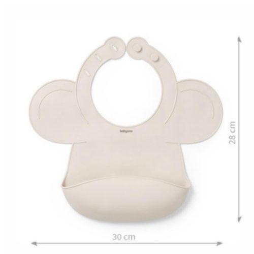 BabyOno 1639/04 - Szilikon Előke Állítható Bézs