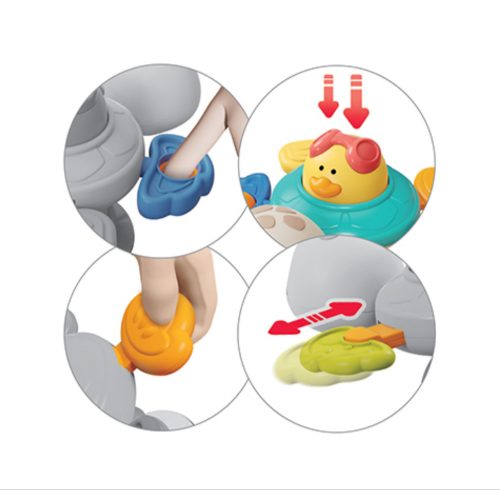 BabyOno 1584 - Szenzoros tapadókorongos játék Teknős-TURTLE