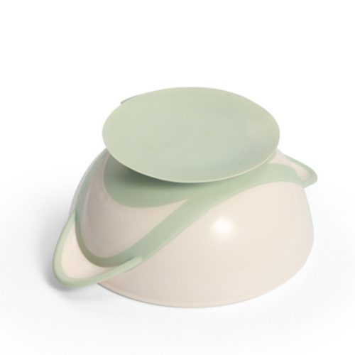 BabyOno 1063/07 -  Tapadókorongos Fedeles Tányér Kanállal/Zsálya