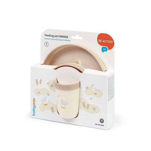 BabyOno 1565 - Farmer Gyerek Étkészlet 3 részes