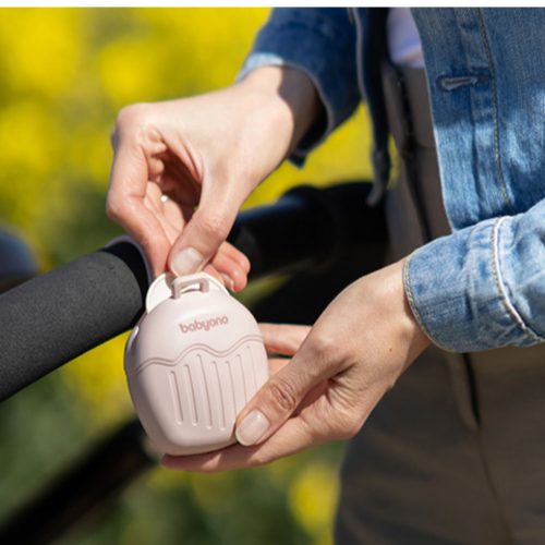 BabyOno 1656/02 - Cumitartó Szilikon Rózsaszín