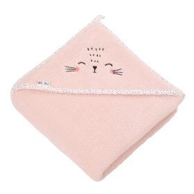   AKUKU A0664 -  Kapucnis Babatörölköző 100 x 100cm Rózsaszín