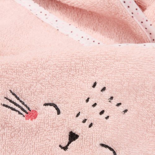 AKUKU A0664 -  Kapucnis Babatörölköző 100 x 100cm Rózsaszín