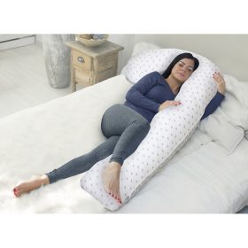 Scamp - Ölelő párna F-alakú Little Heart White Grey