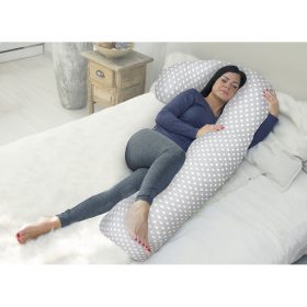 Scamp - Ölelő párna F-alakú Grey Dots