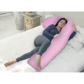 Scamp - Ölelő párna F-alakú Rózsaszín-grafit