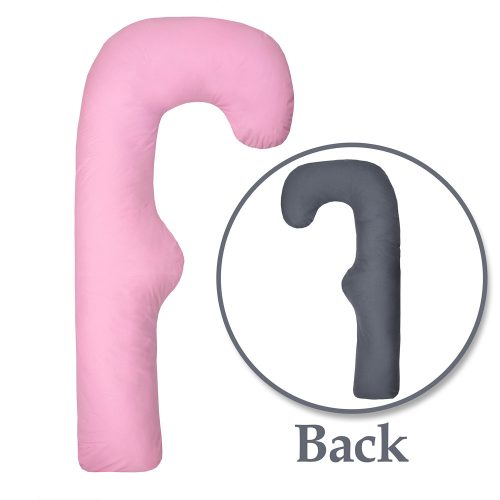 Scamp - Ölelő párna F-alakú Rózsaszín-grafit