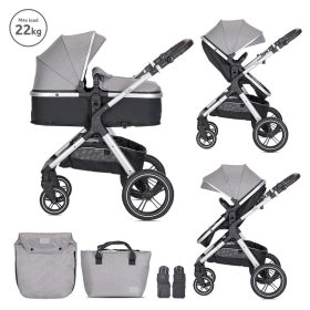   Lorelli Viola babakocsi mózessé alakítható sportrésszel - Grey