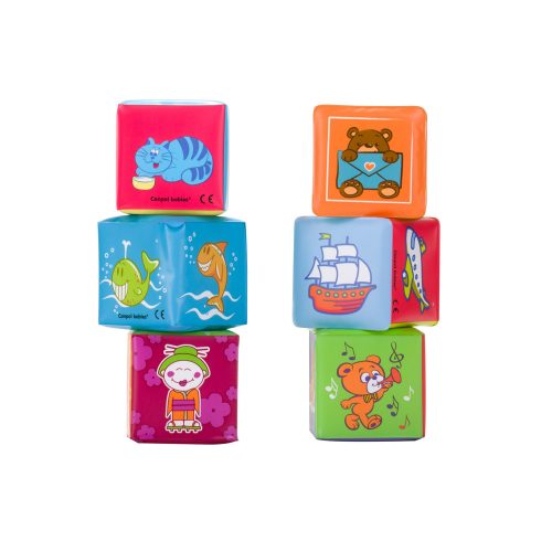 Canpol 2/817 - Puha Squeeze Activity Kockák 6db – Zsebi Baba Shop