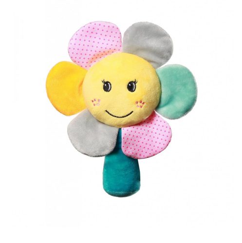 BabyOno 609 - RAINBOW FLOWER Plüss Csörgő