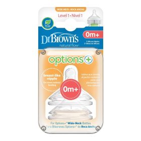   Dr. Brown's WN0201 Option+ - Natural Flow 1 Etetőcumi 0m+ 2db
