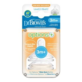   Dr. Brown's WN2201 Option+ - Natural Flow 2 Etetőcumi 3m+ 2db
