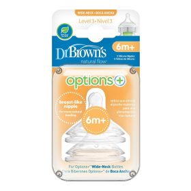  Dr. Brown's WN3201 Option+ - Natural Flow 3 Etetőcumi 6m+ 2db