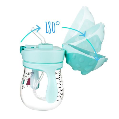 AKUKU A0033 - Cseppmentes 250ml Szívószálas itatópohár – Zsebi Baba Shop