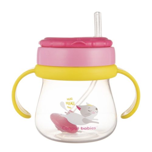 Canpol 56/520 - Cseppmentes 250ml Szívószálas itatópohár – Zsebi Baba Shop