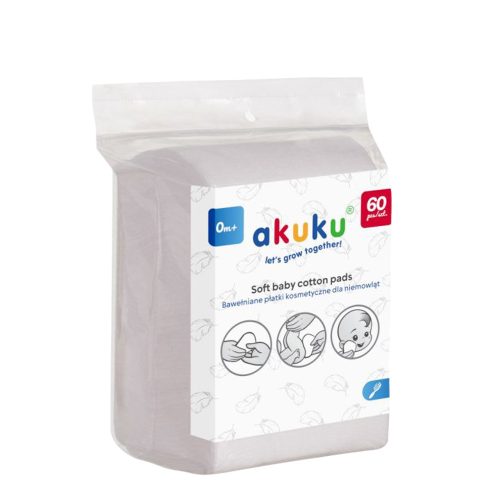 AKUKU A0003 - Tisztító Pamut Vattalapok Babáknak